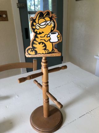 Vintage Garfield The Cat Mug Rack Tree 1978