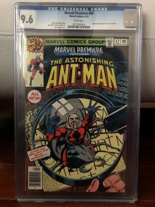 Marvel Premiere 47 Cgc 9.  6 White Pages 1st App Scott Lang As Ant - Man Avengers
