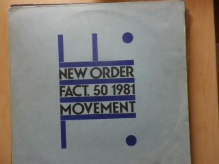Order Fact 50 1981 Movement Rare Vinyl Lp A2 Pressing 1st Press Joy Division