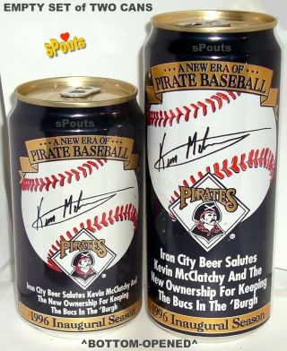1996 Era Pittsburgh Pirate Baseball Kevin Mcclatchy Beer Can Iron City Sport