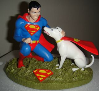 Dc Comics Superboy And Krypto Statue 0234/1000 2004 Maquette From Superman Bust