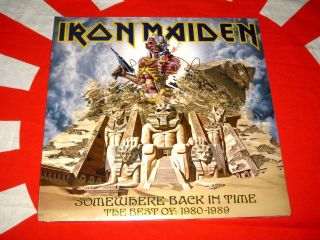 IRON MAIDEN SOMEWHERE BACK IN TIME 2008 US/USA UMe 1st 2 Picture Disc LP,  JAPAN 2