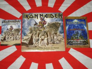 IRON MAIDEN SOMEWHERE BACK IN TIME 2008 US/USA UMe 1st 2 Picture Disc LP,  JAPAN 3