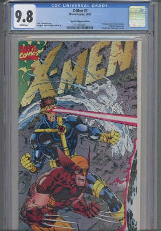 X - Men 1 Cgc 9.  8 1991:1st App Acolytes,  Magneto App Wraparound Cover: Frame