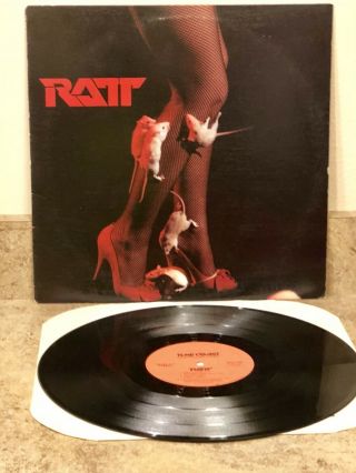 2 RATT LPs - REACH FOR THE SKY AND SELF TITLED LP Vinyl OG PRESSINGS 6