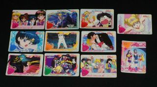 Set Of 11 Sailor Moon R 1994 Carddass Trading Card Vintage Japanese Anime