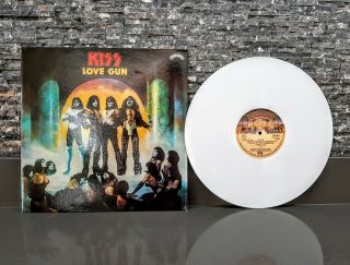 Kiss Love Gun White Vinyl Unplayed Aucoin Gene Simmons Ace Frehley Paul Stanley