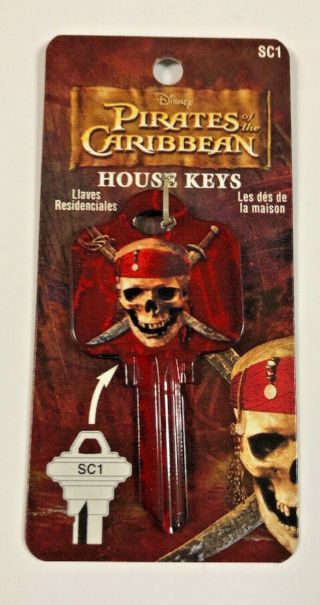 Pirates Of The Caribbean House Key Disney Schlage Blank