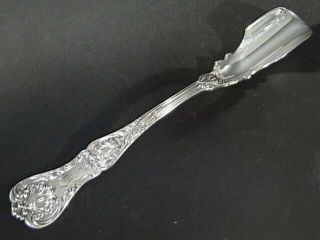 Antique Gorham Lag 1894 Mark Solid Sterling King George Soft Cheese Scoop 8 - 1/2”