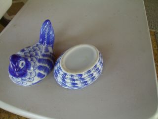 Small Ceramic Hen on Nest 3