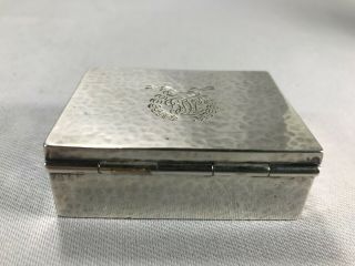 Sterling Silver Hand Hammered Arts and Crafts Box by Chester,  Billings & Son NY 5