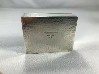 Sterling Silver Hand Hammered Arts and Crafts Box by Chester,  Billings & Son NY 8