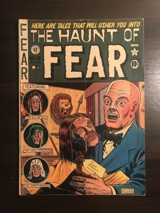 The Haunt Of Fear 8 == Fn/vf Shrunken Head Cover Ec Comics 1951