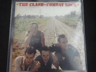 The Clash " Combat Rock " Lp.  Import W/poster (85570) 1982.  Very Rare