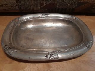 Antique International Spring Glory Sterling Silver Tray 10 " Inches X7 " Inches