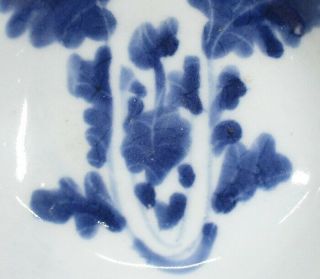 H227: Real old Chinese blue - and - white porcelain plate called KOSOMETSUKE 4