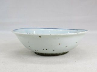 H227: Real old Chinese blue - and - white porcelain plate called KOSOMETSUKE 5