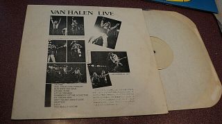 Van Halen Live Lp December 20 1977 Pasadena Ca Civic Auditorium Vg,  Vinyl Tmoq
