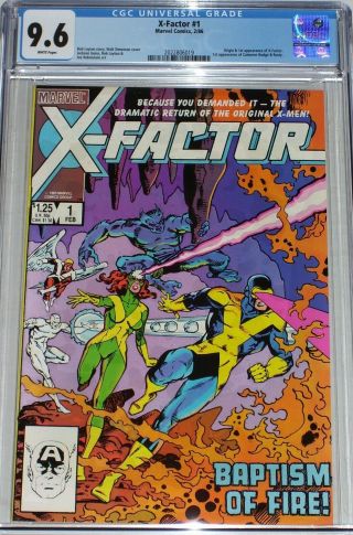 X - Factor 1 Cgc Graded 9.  6 From Feb 1986 Origin & 1st Appearance Of X - Factor