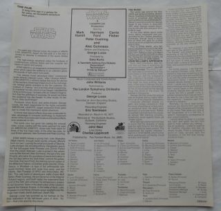 STAR WARS Sountrack NM 1977 CANADA OST 2 LP s,  POSTER,  INSERT Vinyl 3