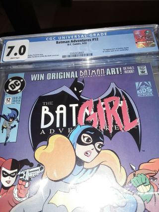 Batman Adventures 12 CGC 7.  0 White Pages 1st Harley Quinn 3
