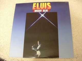 Elvis Presley Moody Blue 1977 Rca Afl1 - 2428 Rare 1977 Black Vinyl Pressing