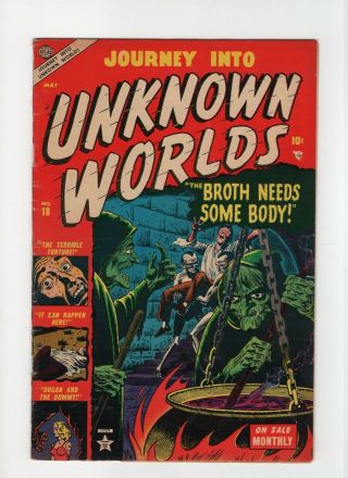 Journey Into Unknown Worlds 18 F/vf 7.  0 Marvel Atlas Pre - Hero Horror