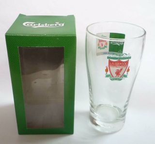 Carlsberg Beer Clear Glass Thailand Liverpool Fc Reds Lfc Football Epl 2008
