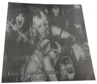 Slayer Los Angeles Live 7 " Record Vinyl (14.  11.  83) Very Rare Limited To 133