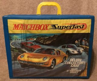 Vintage 1970 Matchbox Superfast 72 Car Deluxe Collector’s Case With Tray Holders