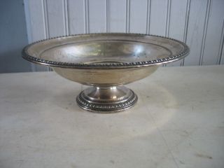 Vintage Sterling Silver 925 Weighted Pedestal Bowl 327 Grams