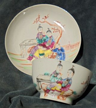Cina (china) : Old Chinese Porcelain Saucer And Bowl