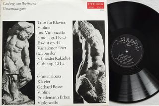 Bosse,  Erben,  Kootz: Beethoven - Trios Op 1 No 3,  Op 44 & Op 121a / Eterna