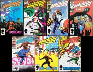 Daredevil 227 - 233 Complete Born Again Frank Miller 1st Nuke Marvel 1986
