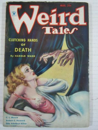 Weird Tales March 1935 Fn Conan Story Jewels Of Gwahlur Robert E.  Howard