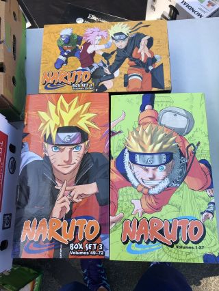 Naruto Box Set 1,  2,  & 3.  Volumes 1 - 72.