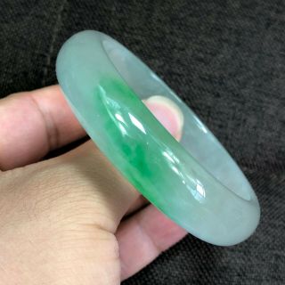 Chinese Handwork Ice Green Jadeite Jade Rare Collectible Noble Lady 