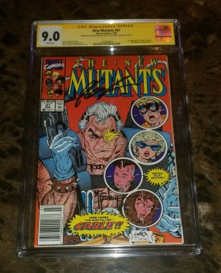Mutants 87 Comic Book Cgc 9.  0 Signed By Todd Mcfarlane & Rob Liefeld.
