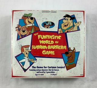 Vtg The Funtastic World Of Hanna - Barbera Game 1993 Complete University Games