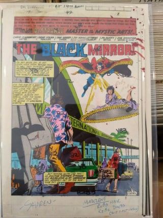 Complete Story - Comic Art Color Guides - Gene Colan - Dr.  Strange 42