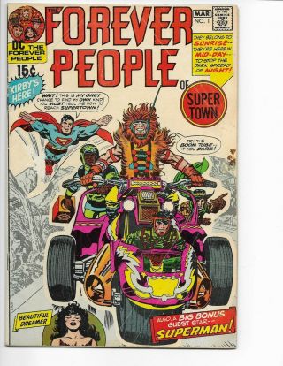 Forever People 1 & Gods 1 & 4 And 1st Issue Special 5 Manhunter
