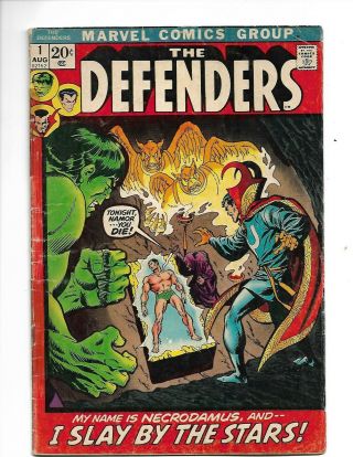 Defenders 1 Hulk Dr.  Strange Sub - Mariner 1st Issue Marvel Comics 1972 No Resv