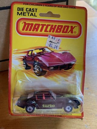 Vintage Matchbox No.  35 Pontiac Trans Am " T " Roof In Package