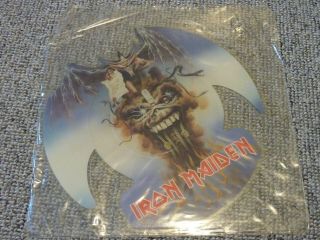 Iron Maiden - The Evil That Men Do - Rare Uk 7 " Shaped Picture Disc - Emp64 - Ex