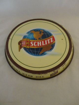 Vintage Round Schlitz Beer Serving Tray 2