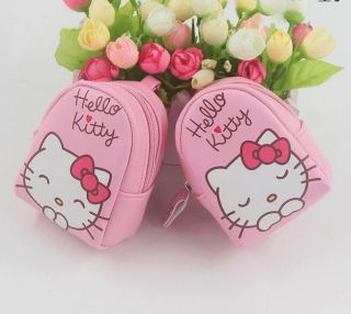 Cute Pink Hello Kitty Mini Backpack Coin Purse Portable KeyRing Key Chains Gift 4