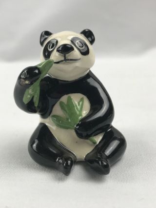 Vintage Hagen - Renaker,  Inc.  1989 Panda Bear Figurine Porcelain Miniature Bear