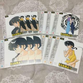 Ranma 1/2 Cassette Label Picture Set Ex,  From Japan