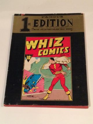 Famous First Editions F - 4 Hardcover Whiz Comics With Dust Jacket Dc Comics