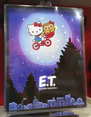 Authentic Universal Studios Hello Kitty E.  T.  Et Moon Scene Movie Poster Print